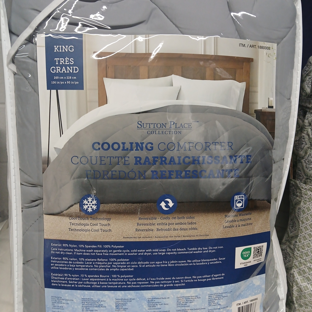Cooling Comforter - Gray
